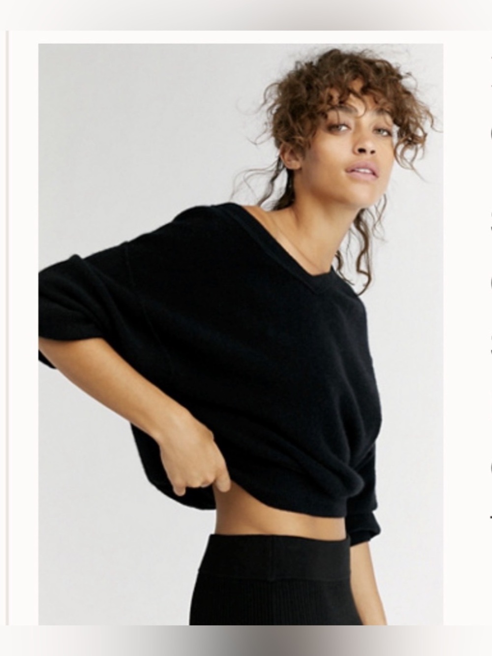 Love Like This Cashmere Pullover Sweater, black, Small S, Free People